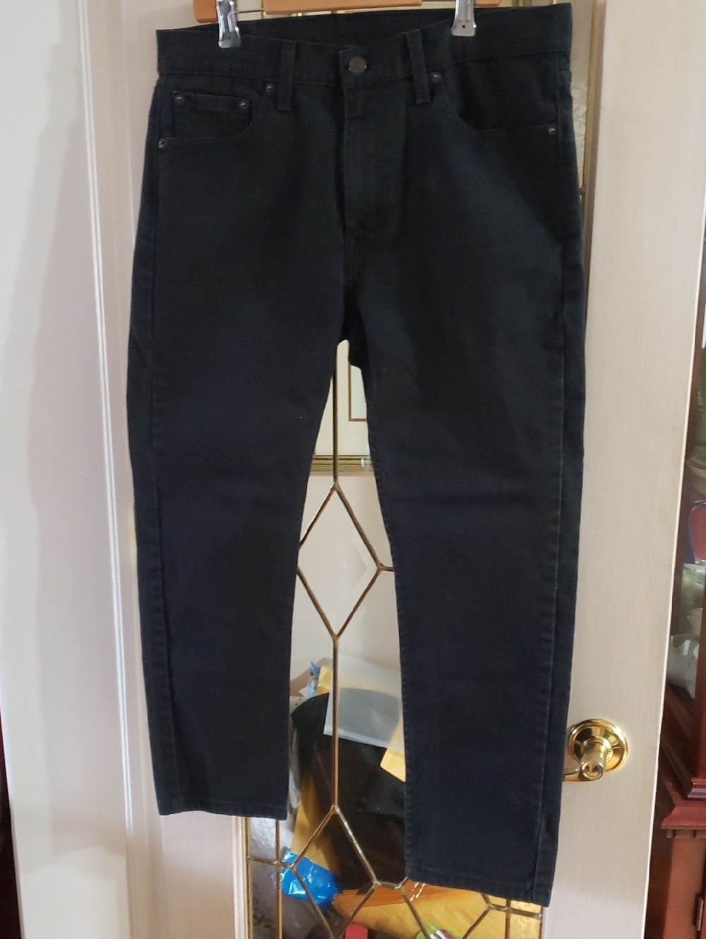 Levi's Men's Slim Straight Black Denim Jeans